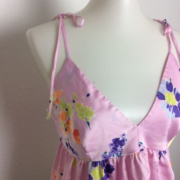 Savage x Fenty Lingerie Top Side Ties Floral Satin - Picture 3 of 8